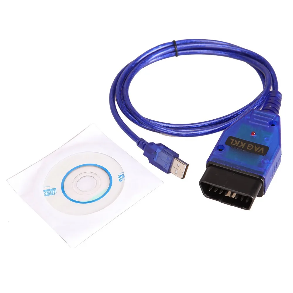 Car USB Vag-Com Interface Cable KKL VAG-COM 409.1 OBD2 II OBD Diagnostic Scanner Auto Cable Aux USB Vag-Com interface cable r25