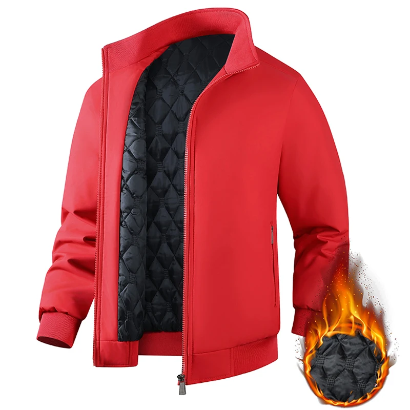 8XL Winterjacken für Herren, Übergröße, Business-Büro-Mantel, lässige Herren-Winterjacke, einfarbig, luxuriöse Oberbekleidung, 6XL 7XL – Detail 7