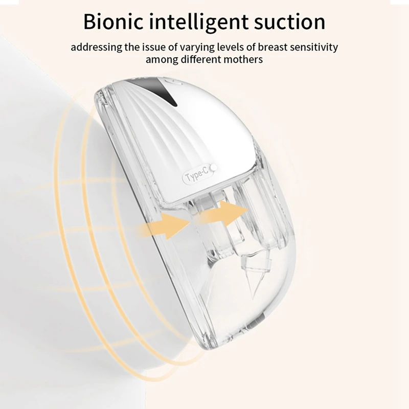 Hands Free Electric Breast Pump Wearable Electric Breast Pump For Breastfeeding With LED Display 4 Modes image 2