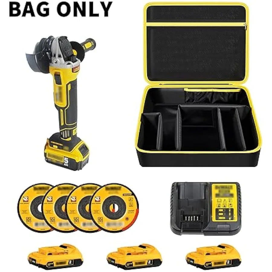 Bag Compatible with  20V MAX* Angle Grinder Tool DCG413B Also Fit for VOLT ADVANTAGE Brushless Cordless (DCG416B) Storage Hold