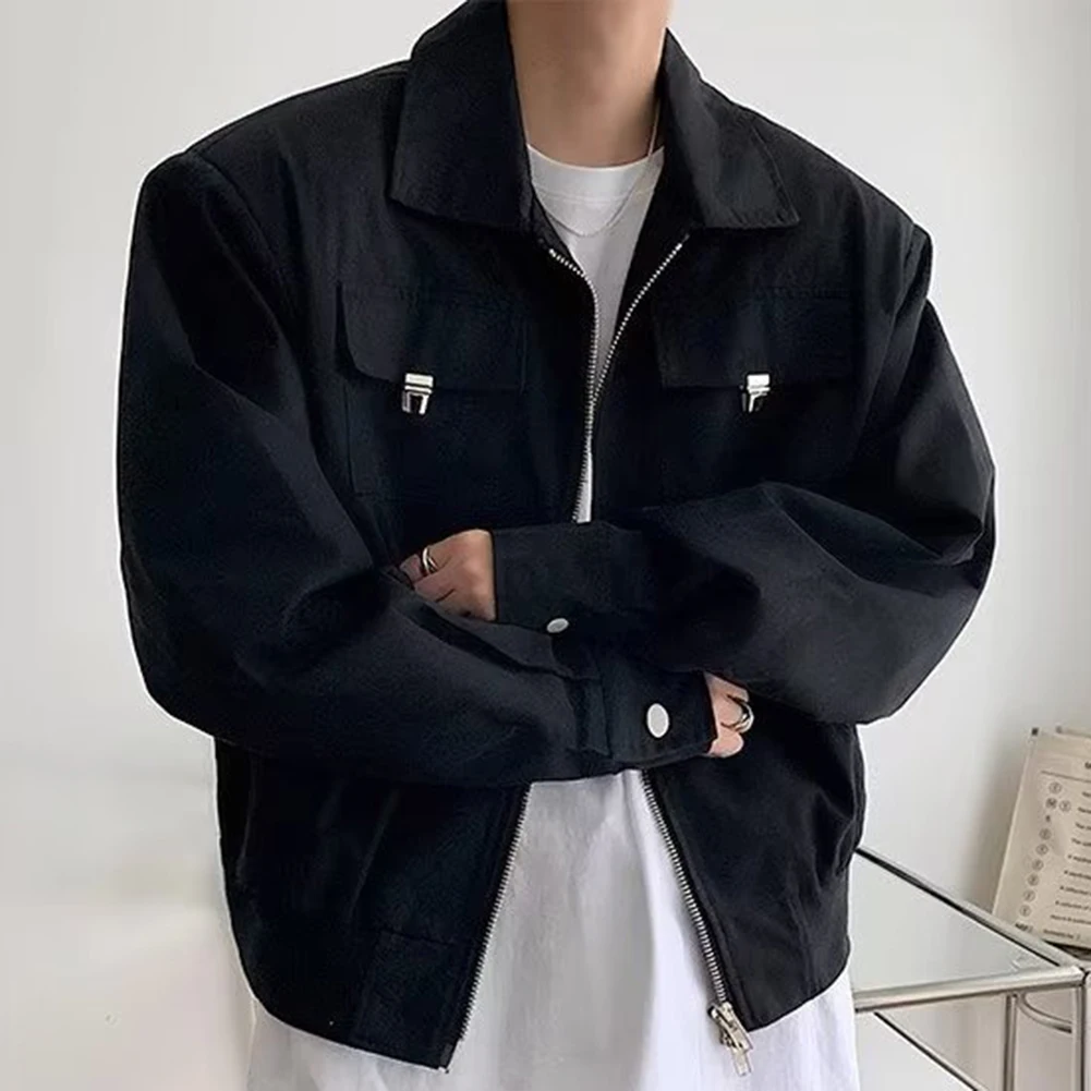 

Casual Loose Fit Coat High Street Fashion Fashion Short Coat Loose Fit Jacket Casual Style Jacket Regular Length Jacket