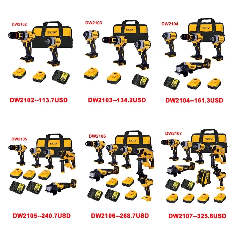 Factory Direct Sale Hand Power Tools Machine drill power tool Cordless Drills electric impact drill with accessories