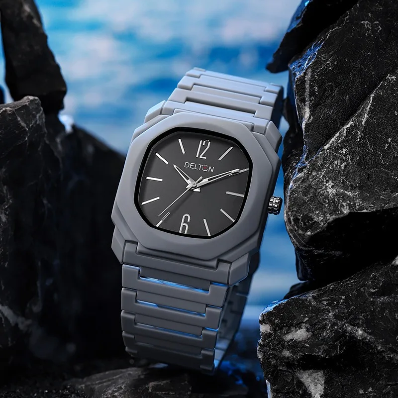 Men's Watch, Stylish and Simple Square Plate Versatile Quartz Watch