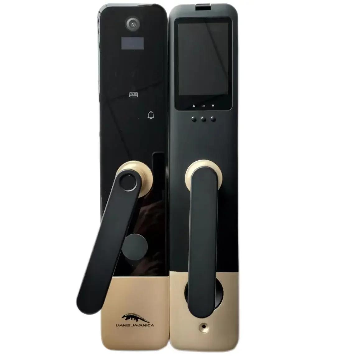 A85 Toepassing Vingerafdruk Deurslot Cat-eye Camera Binnendisplay Smart Lock