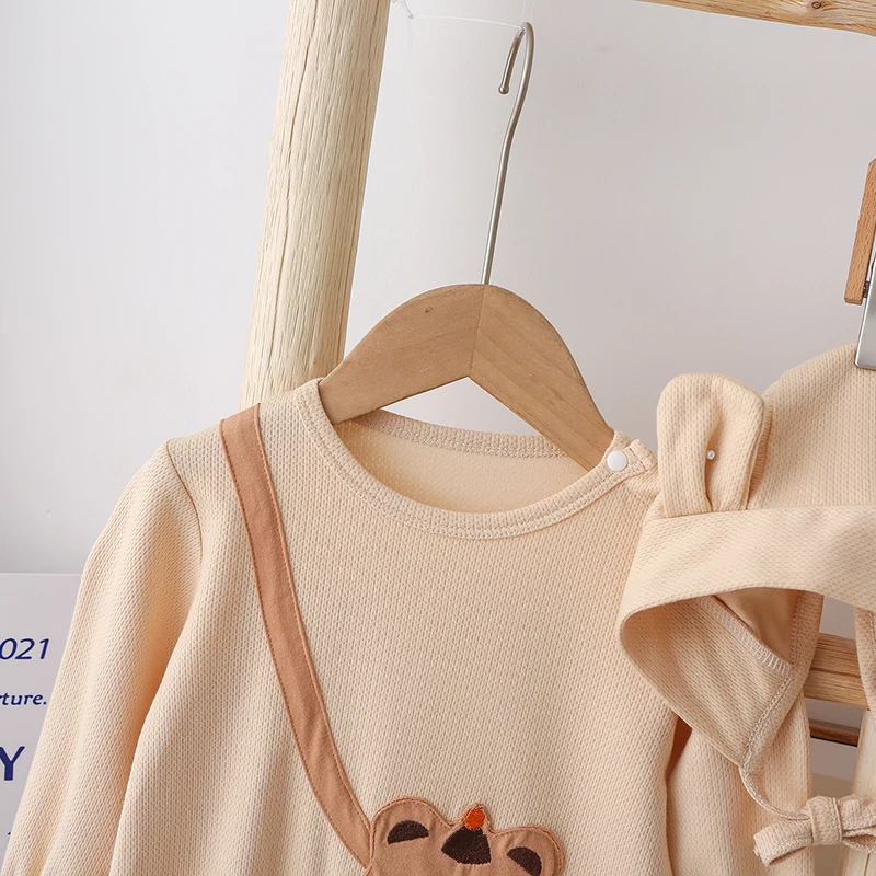 Baby Costume 2023 Korea Spring and Autumn Rompers Boy Girl Onesie Long Sleeve 100 Cotton Jumpsuit Clothes