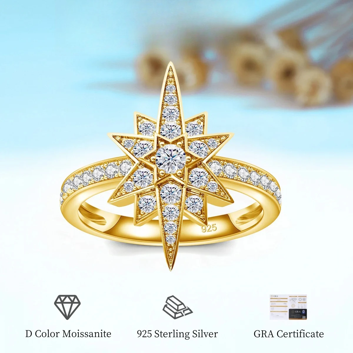 

Luxury 3MM D Color VVS1 925 Sterling Silver Moissanite Ring For Woman Wedding Anniversary Trend Fine Jewelry Gift New Style 2023