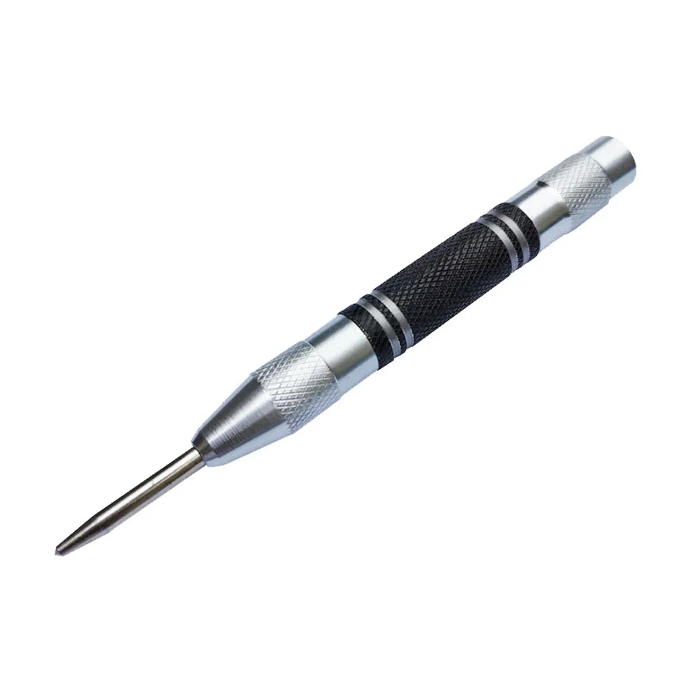 Compact Automatic Center Punch | Easy to Operate Spring Loaded Marker for Making Indentations in Metal Wood and Plastic