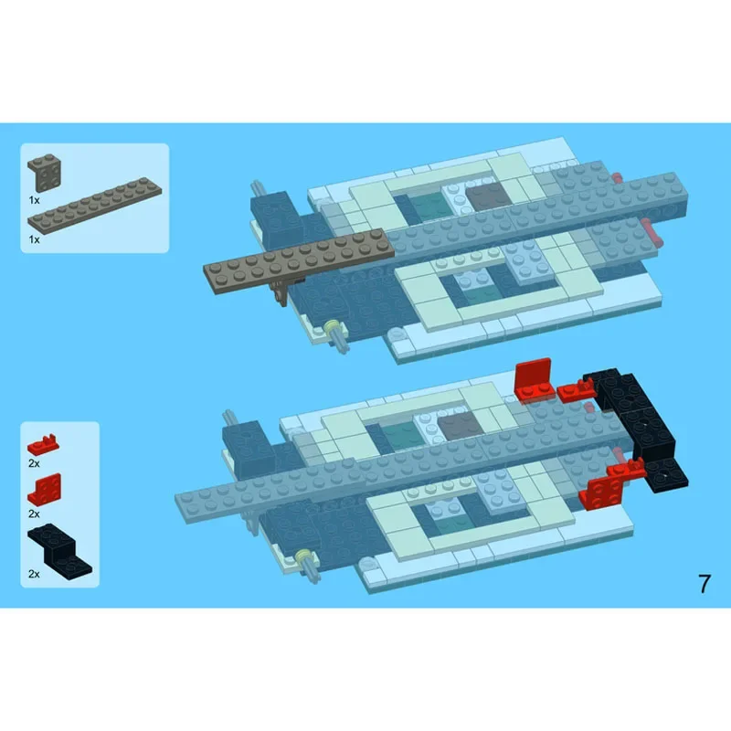 MOC-7703 جديد MK1 للتحويل الجمعية الربط بنة نموذج 978 بنة أجزاء التعليمية الاطفال عيد ميلاد لعبة هدية