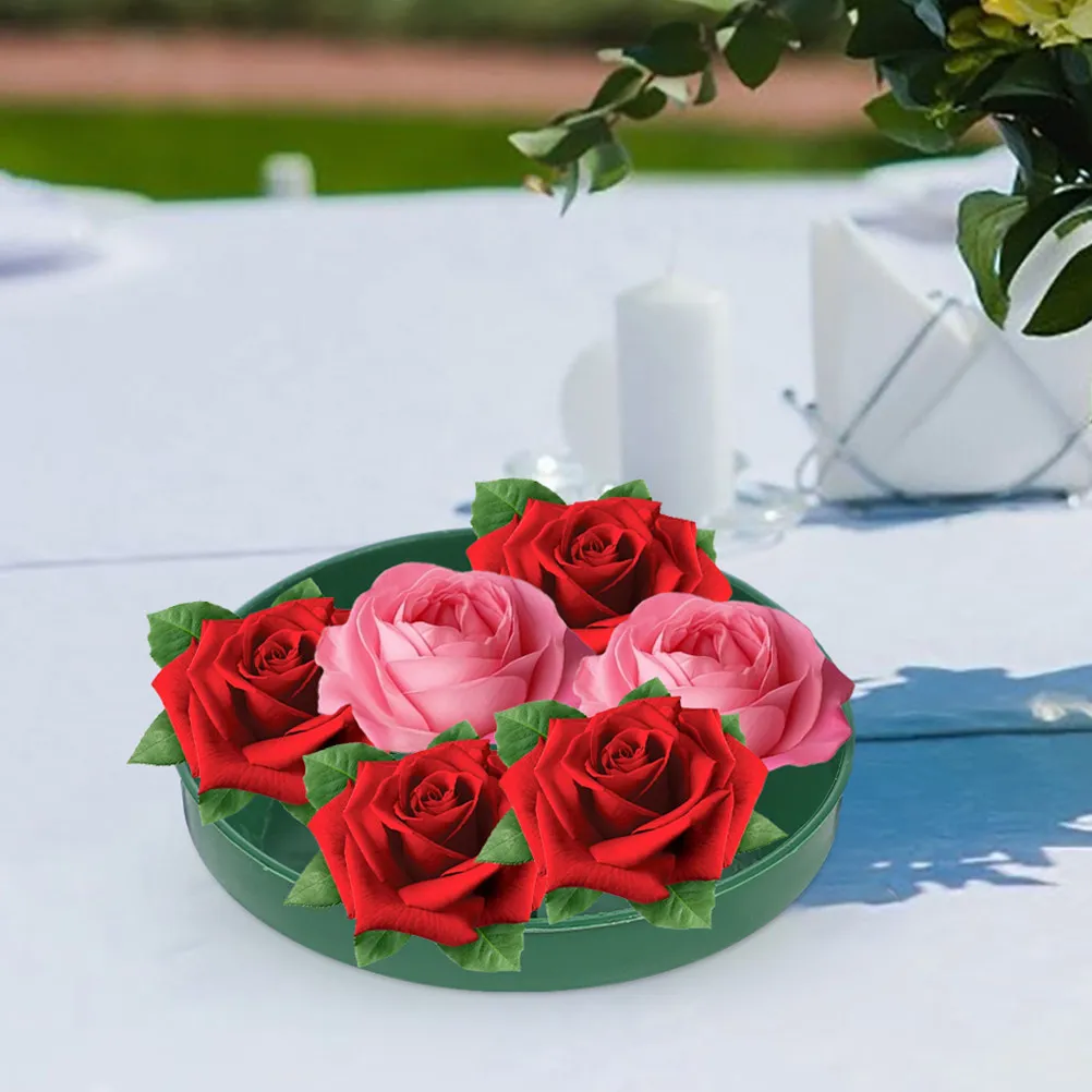 

8Pcs Flower Arrangement Tray Plastic Foam Tray for Floral Mud Fixing Stable Elegant Minimalist Wedding Event Decor Supplies
