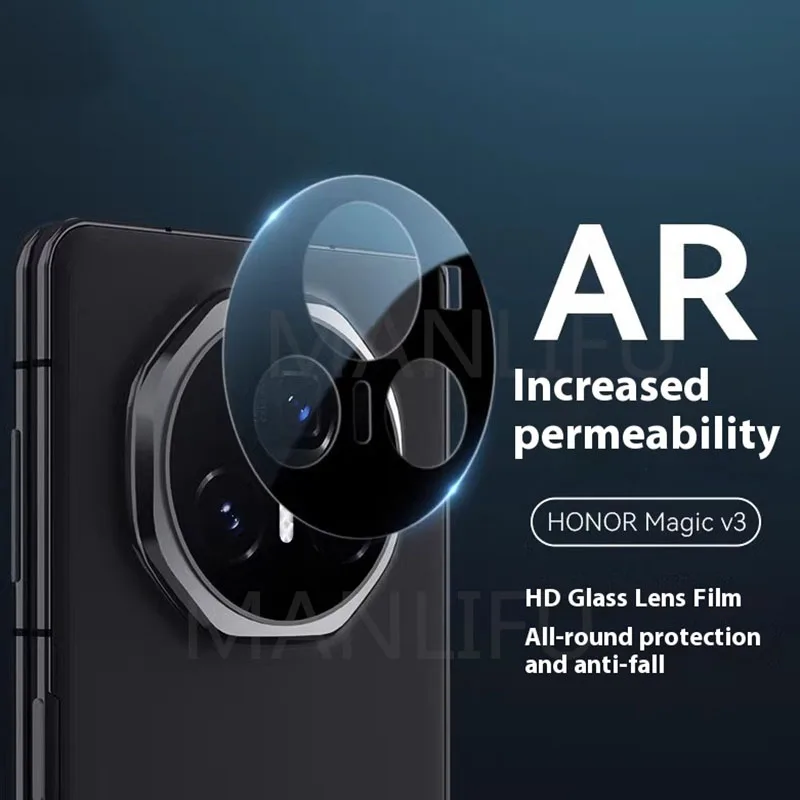 1-3Pcs 3D Camera Lens  Tempered Glass For Honor Magic V3 Back Tempered Glass Camera Protector For MagicV3 Lens Glass Film