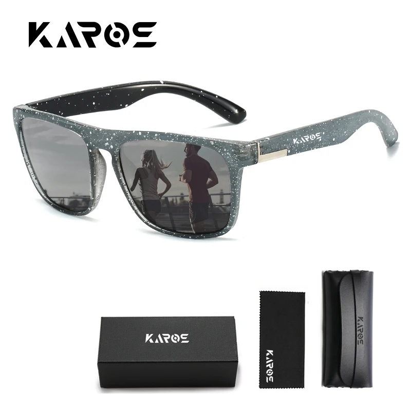 KAROS Anti-Glare Polarized Sports Glasses UV400 Protection for Men And Women Cycling Hiking Eyewear with Box YZ2020