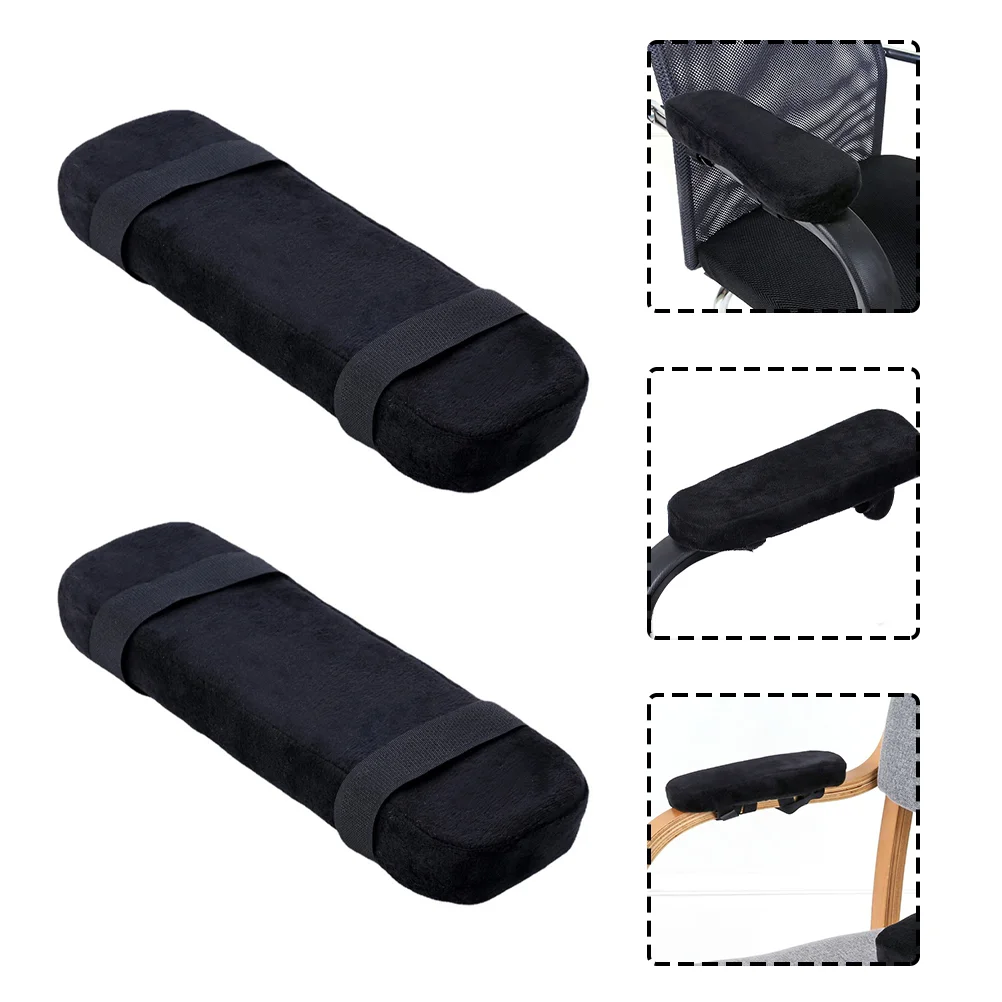 2 Pcs Chair Armrest Pad Office Theow Pillows Height Extenders Polyester Comfortable Pads