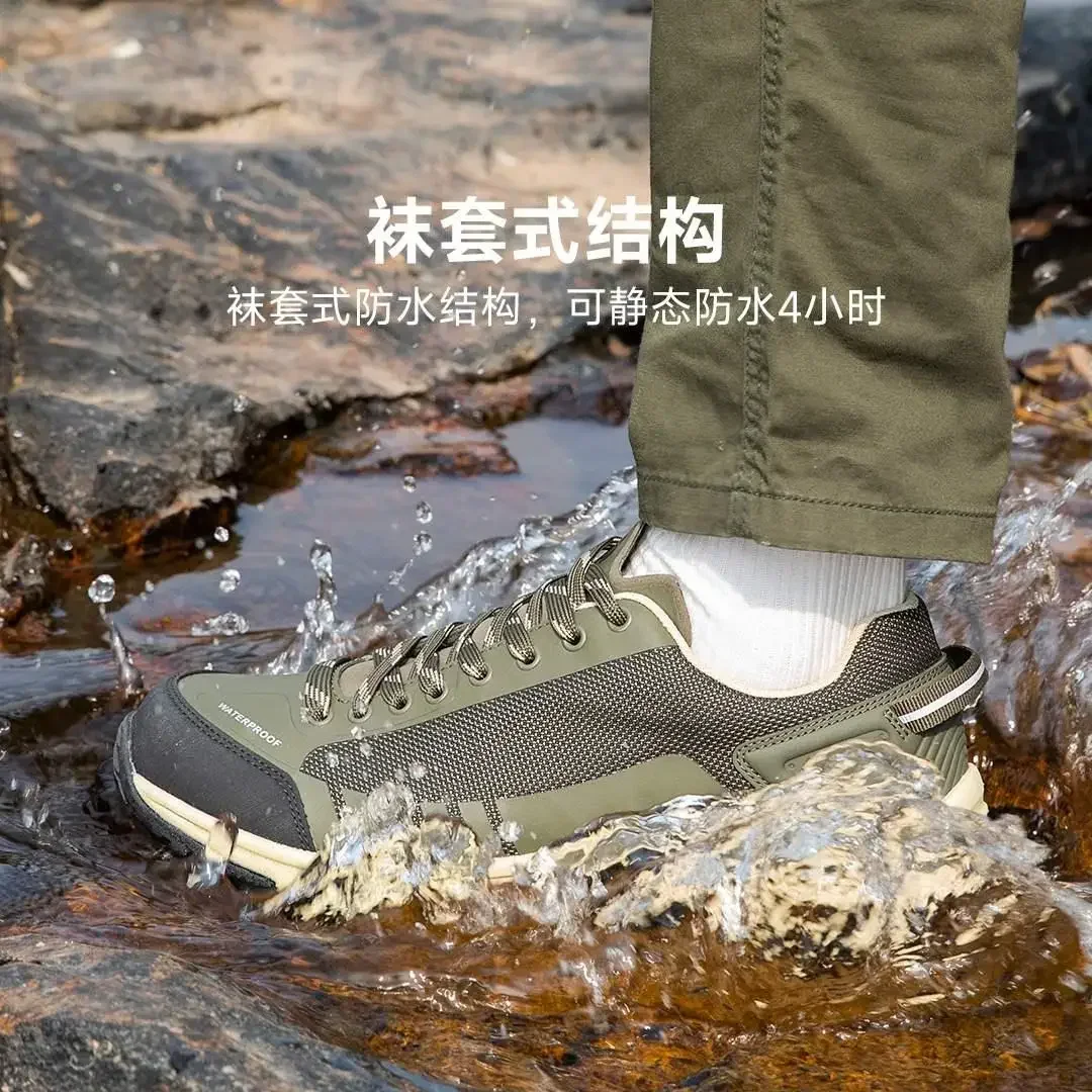 Xiaomi Walk Soul Outdoor Non-slip Men's Hiking Shoes Hiking Shoes Men's Shoes Waterproof Anti-collision Toe Antibacterial Insole