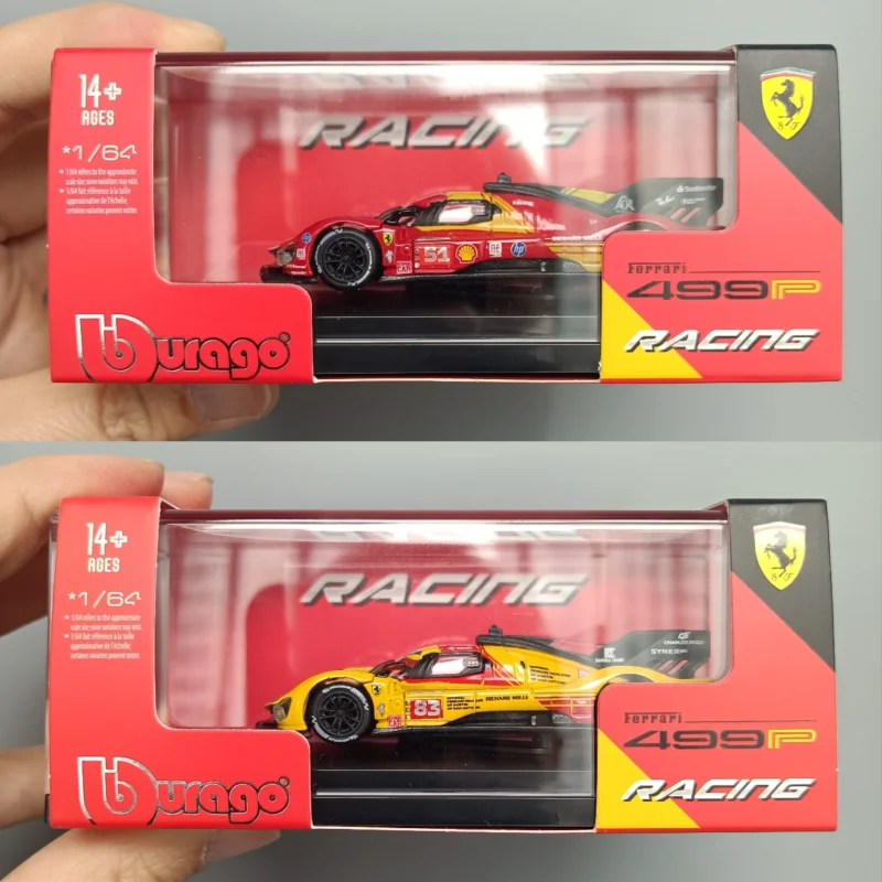 

Burago Model 1:64 499p #83 #51 Ferrari Alloy Model Car Souvenir Classic Static Display Collection Model Birthday Gift Toys