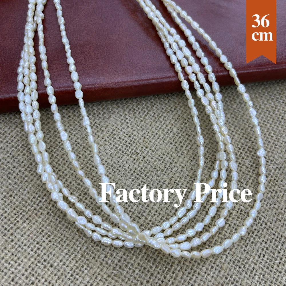 

36cm Natural Freshwater Pearl Beads Two Sided Shining Pearl Loose Spacer Beaded for Making DIY Jewerly Necklace Bracelet