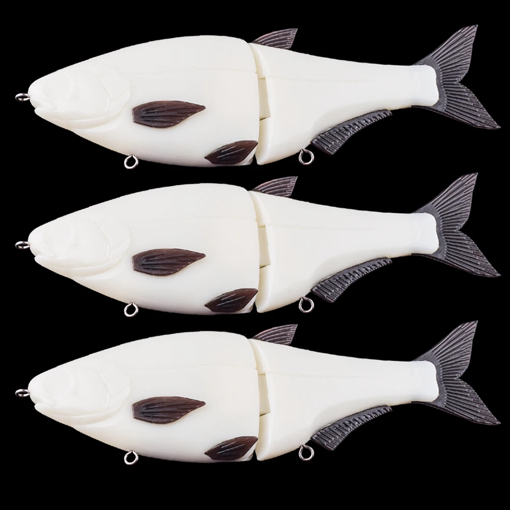 Dr.Holife Swimbait señuelo de cebo duro planeador sin pintar - imagen 5