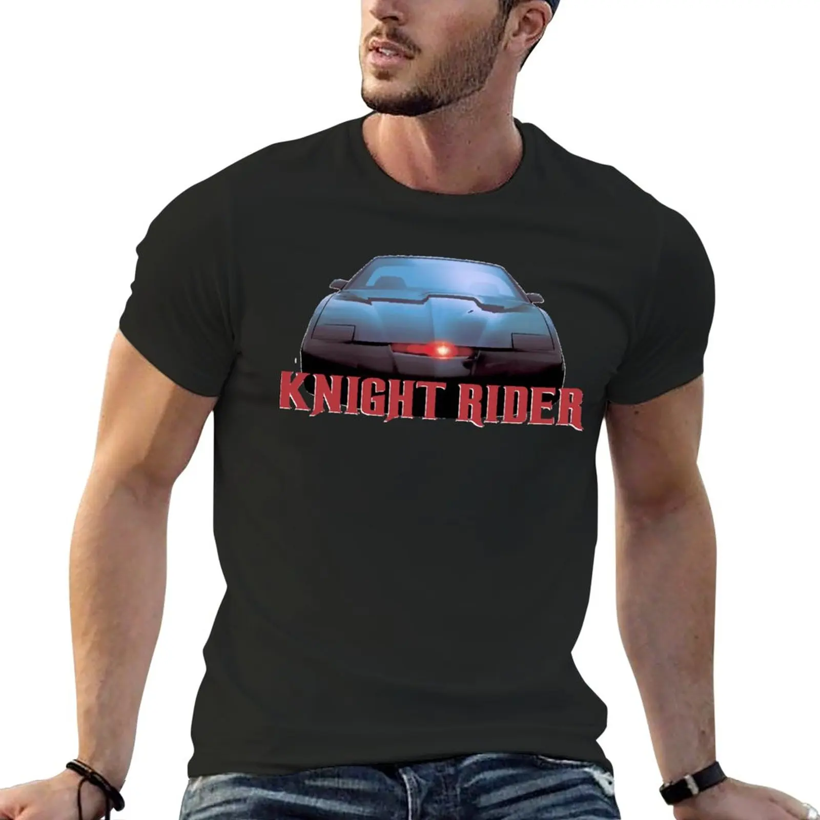 New KITT Knight Rider T-Shirt T-shirt for a boy kawaii clothes custom t shirt t shirt man clothes for men