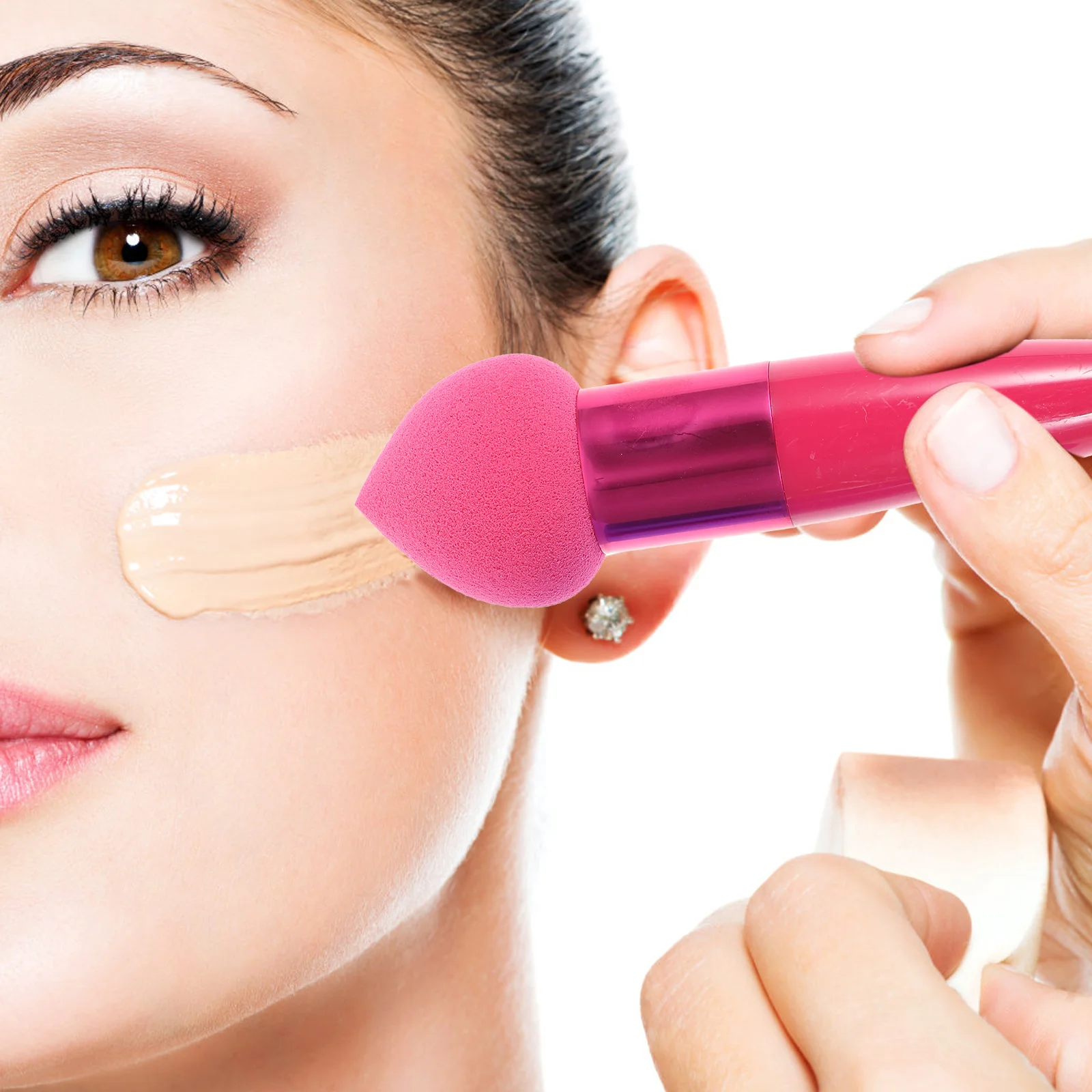 3Pcs 메이크업 스펀지 브러쉬 세트 블루 레드 컬러 소프트 파우더 퍼프 프로페셔널 파운데이션 컨실러 애플리케이터 메이크업