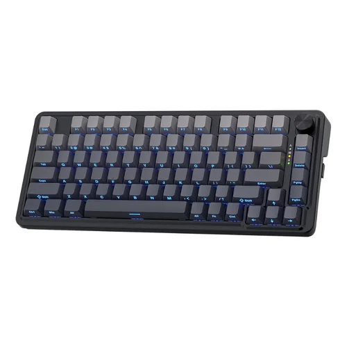 Redragon K673 GB 75% Junta inalámbrica RGB 3 modos 81 teclas Teclado mecánico para juegos con enchufe intercambiable en caliente