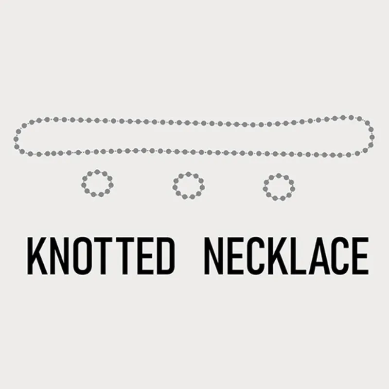 Knotted Necklace By JT Street Magic Tricks Illusions Close Up Magic Props Gimmicks Bar Trick Prediction Mentalism Creative Funny