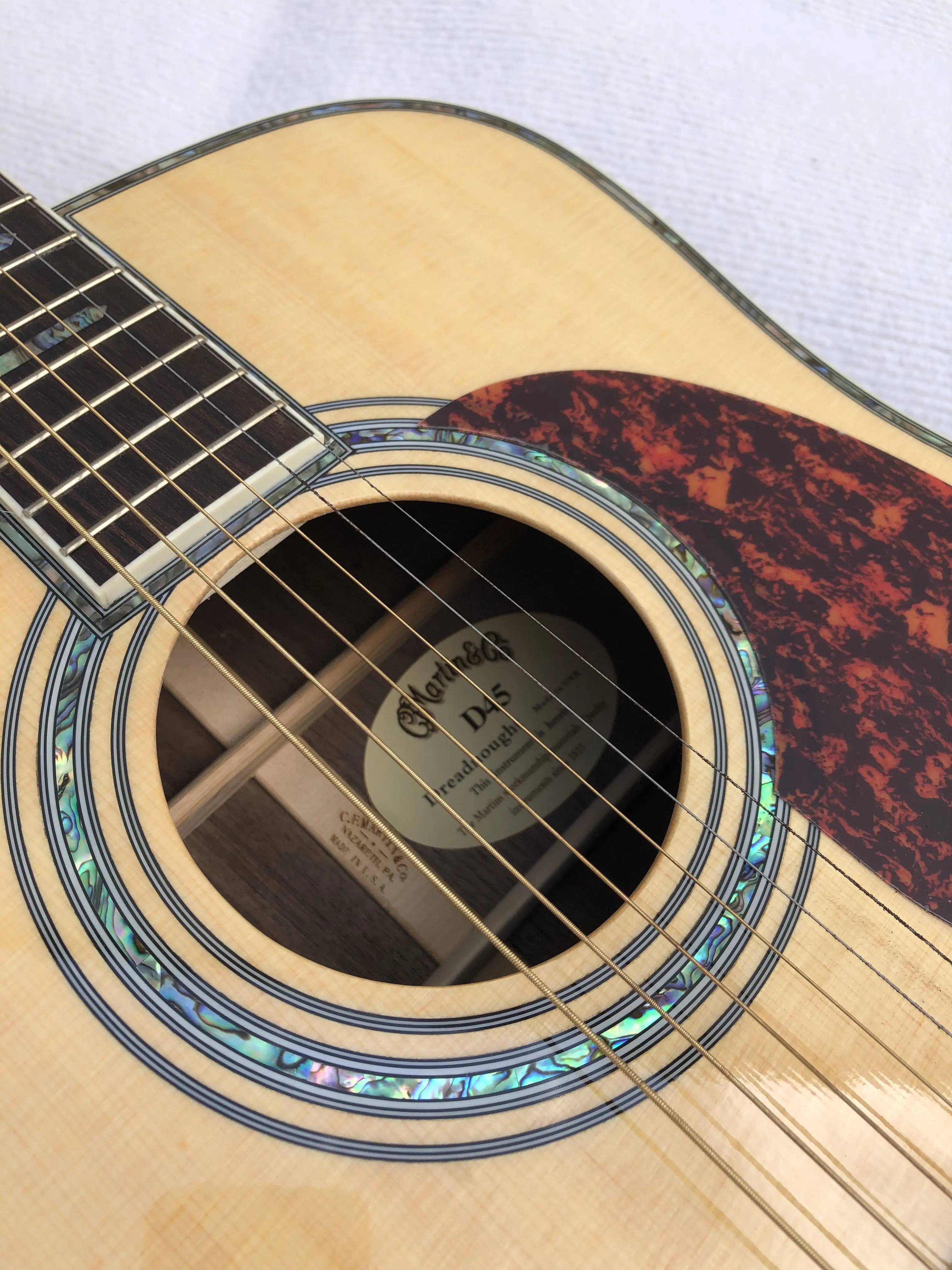 Customized Martin D45 New Solid Spruce Top Acoustic Guitar D type 45 model 41 Guitar Colorful Shell Inlay abalone binding