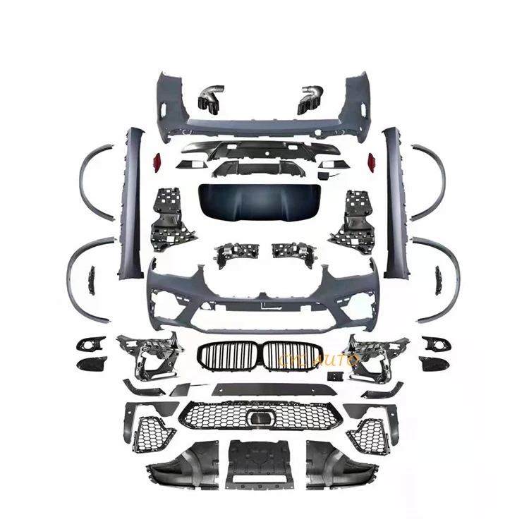 

X5 G05 обновление до F95 X5M полный комплект кузова части передний задний бампер задний диффузор боковые юбки для BMW X5 G05 Комплект кузова