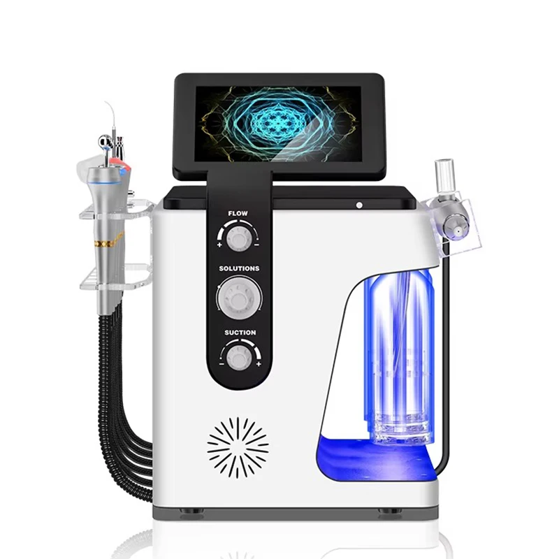 Máquina multifuncional para el cuidado de la piel, dispositivo de limpieza Facial profunda, hidrógeno, oxígeno y agua, 2025