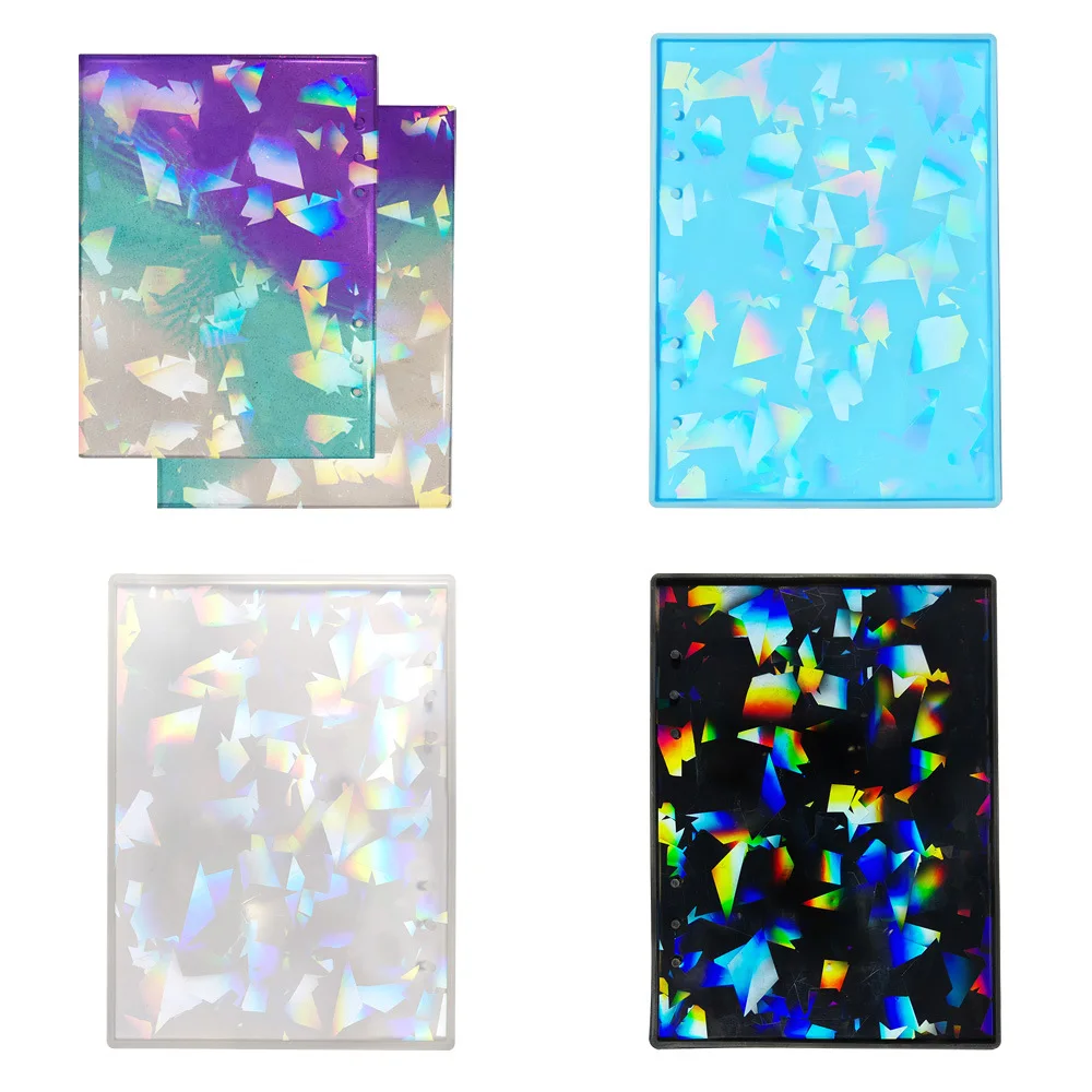 Holographic Notebook Mold Transparent Book UV Mold Epoxy Resin Casting Molds For DIY Notebook Diary Book Scrapbook A5 A6 A7