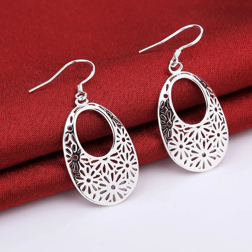 

925 Sterling Silver Earring Pretty Nice Fashion Beautiful Charms For Women Jewelry Cute Wedding Gift Factory Price Free Shipping