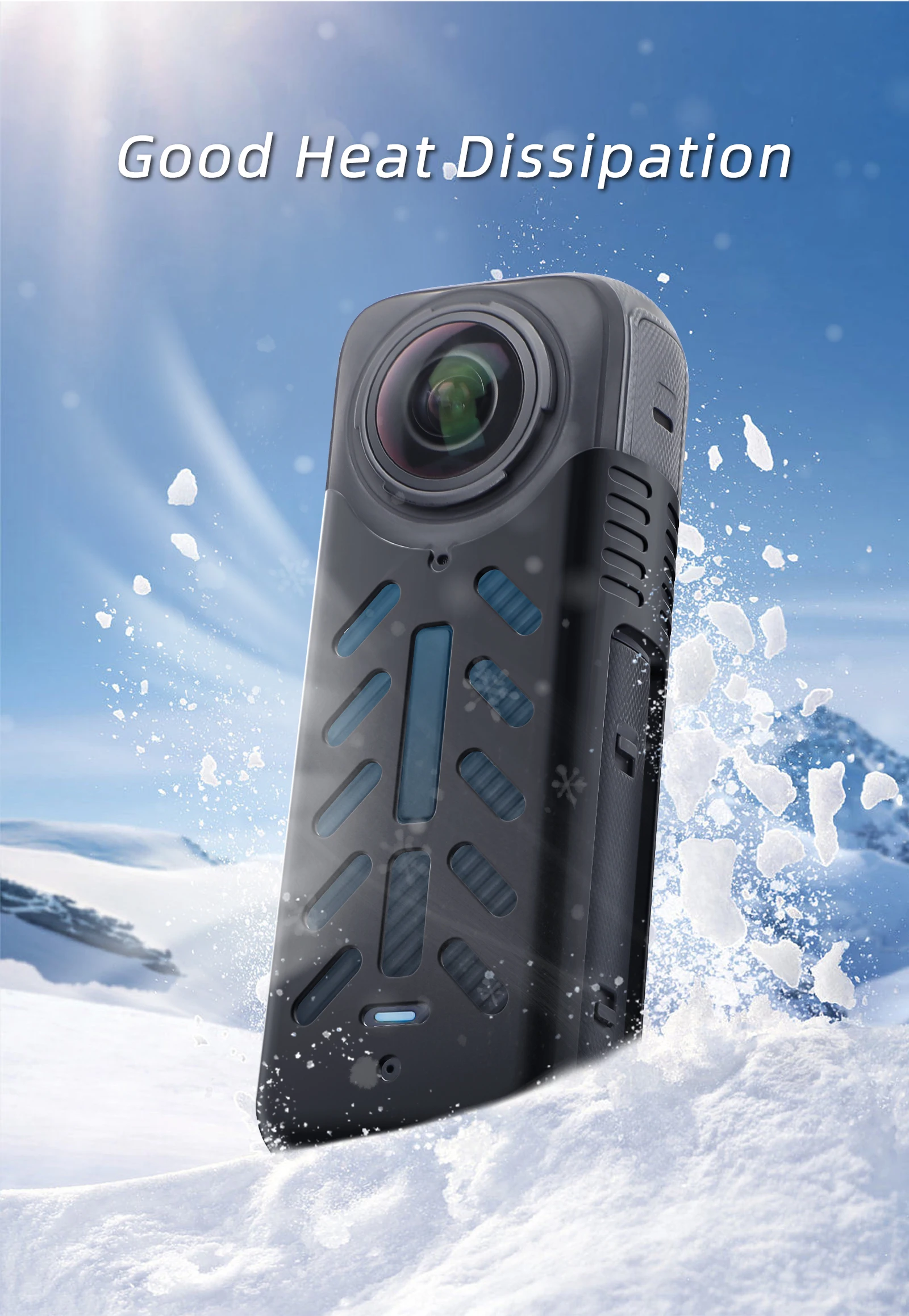 Copriobiettivo per Insta360 X5 X4 Accessori di copertura protettiva Insta360 X5 Fotocamera Custodia protettiva per obiettivo in silicone antipolvere e antigraffio