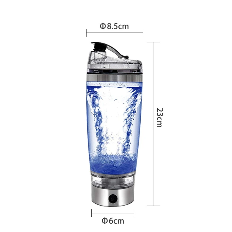600ml Electric Cocktail Boston Shaker USB Automatic Protein Shaker Portable Movement Mixing Mixer Vortex Tornado My Water Bottle