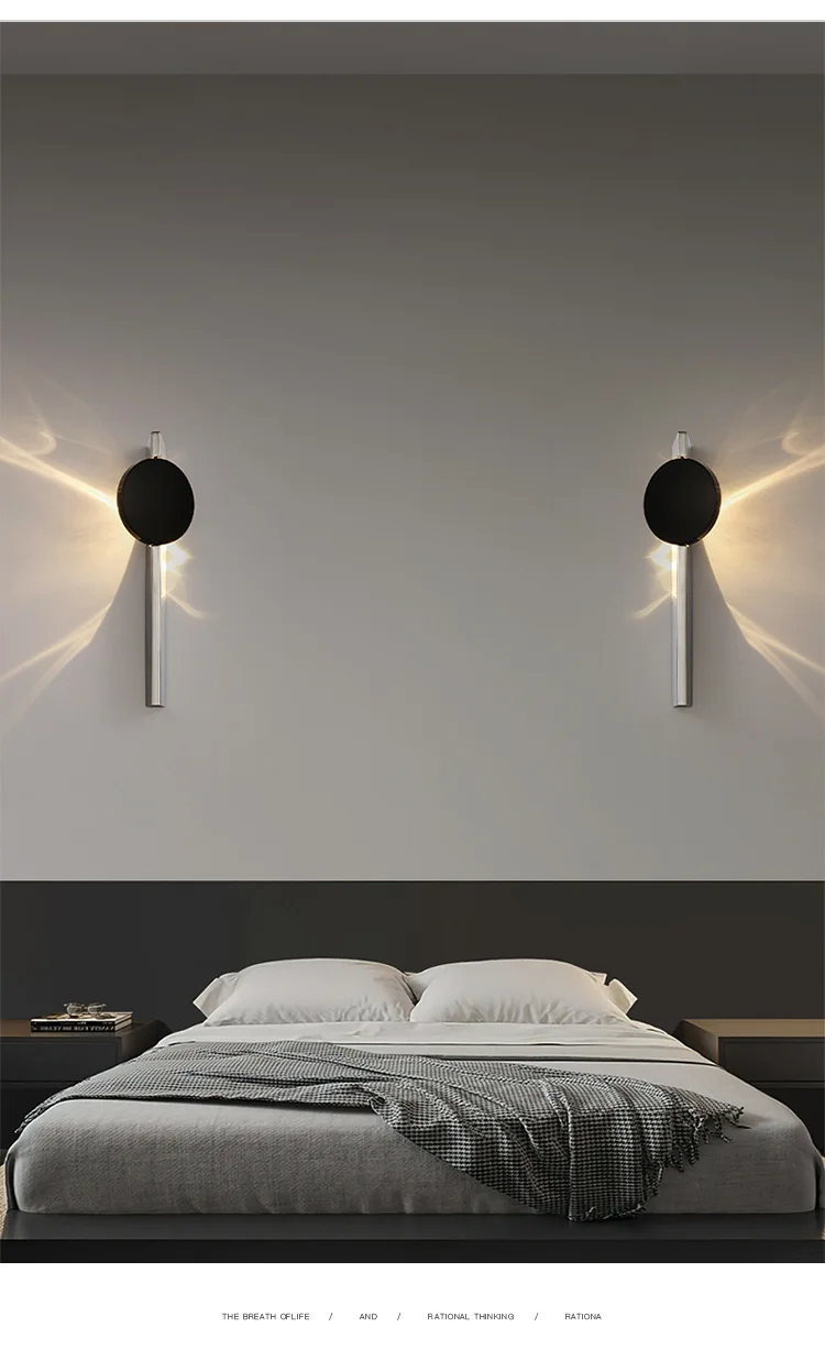 Creative Art Corrugated LED USB Rc and Wiring Wall Lamps Bedroom Bedside Shadow Sconces Aisle Porch Corridor Atmosphere Light