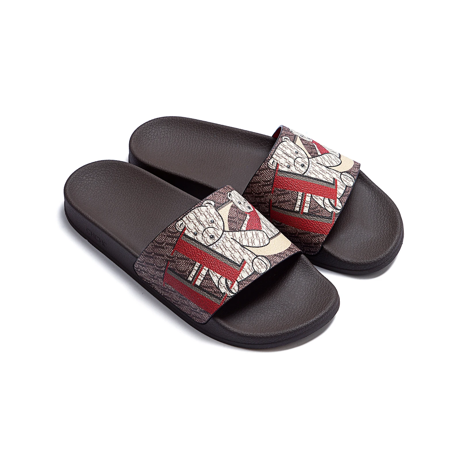 Women's Animal Print Beach Sandals Non-Slip Comfort Gift Box Stylish Holiday & Casual Daily Wear