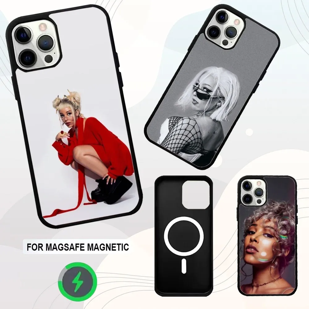 

D-Doja Candy Cat Singer Phone Case For iPhone 16e,16,15,14,13,12,11,Plus,Pro,Max,Mini Magsafe Magnetic Wireless Charging