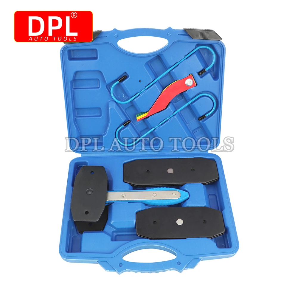 

8Pcs Car Ratchet Brake Caliper Press Tool and Hanger Hooks with Brake Lining Thickness Gauge Set