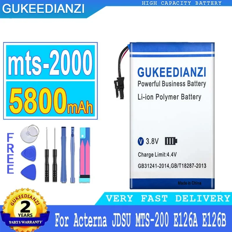 

GUKEEDIANZI Big Power Battery, 5800mAh, Mts2000, 636395, for Acterna JDSU, MTS-2000, VIAVI Smart OTDR, E126A, E126B