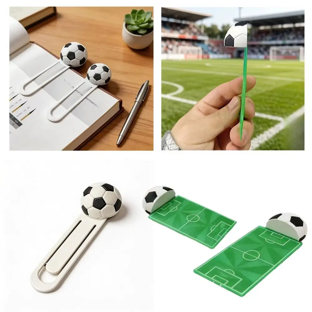 Stylish Design 3D Football Bookmarks High-Value Unique Decorative 3D Printed Soccer Field Bookmark 3D Printed