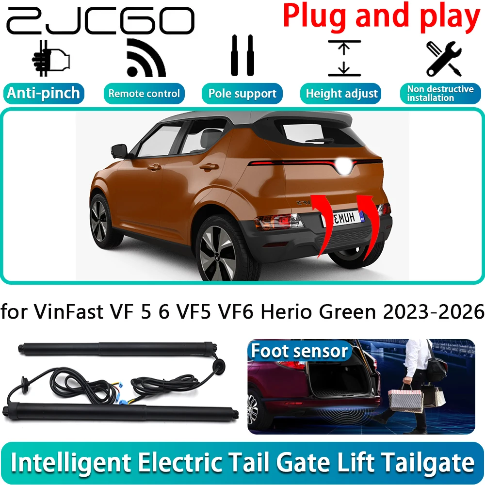 

ZJCGO for VinFast VF 5 6 VF5 VF6 Herio Green 2023-2026 OEM Electric Powered Tailgate Power Liftgate Automatic Tailgate System