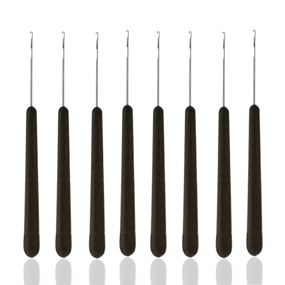 

Steel Crochet Knitting Hook Needles with Bending Shape Plastic Handle DIY Kit Sewing Tools with Crochet Knitting Template