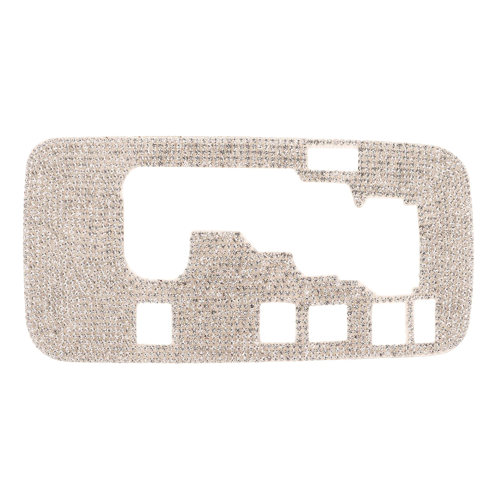 

Car Gear Panel Sticker Rhinestone Trim Dazzling Luxury Decor For Diy Interior Upgrade Anti-Scratch Protection Auto