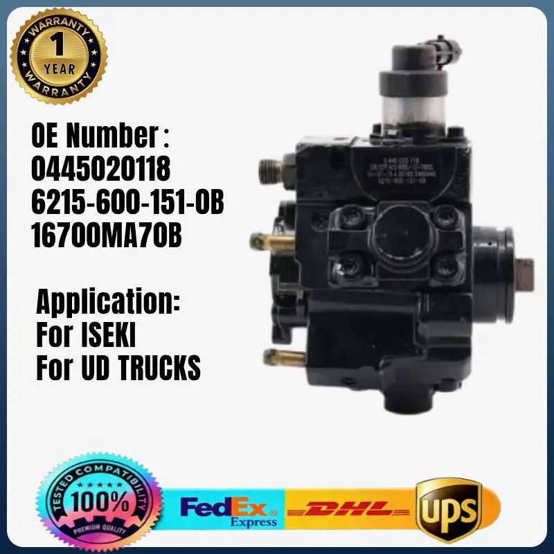 0445020118 6215-600-151-0B 16700MA70B Rail Fuel Injection Pump for  ISEKI for UD TRUCKS