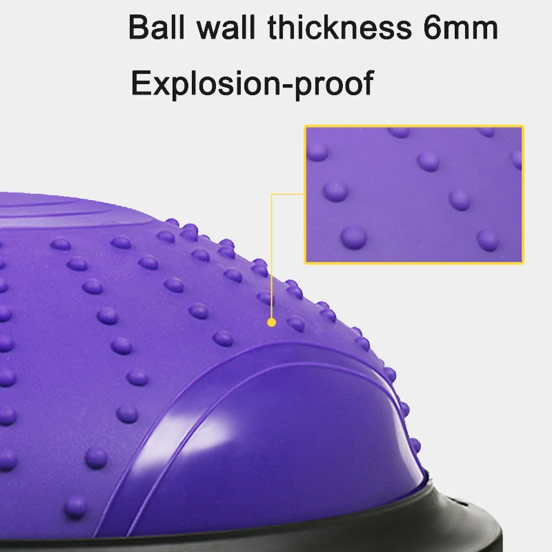 Explosion-proof Balance Yoga Hemisphere Home Point Massage Rehabilitation Training Ball Exercise Sport Pilates Fitness Equipment