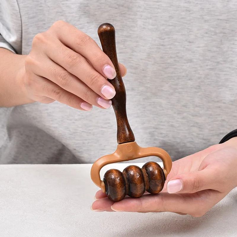 1 Manual Massage Roller- Portable Handheld Muscle Massager, Suitable for Neck, Back, Shoulders, Hands, and Head, Ideal for Home