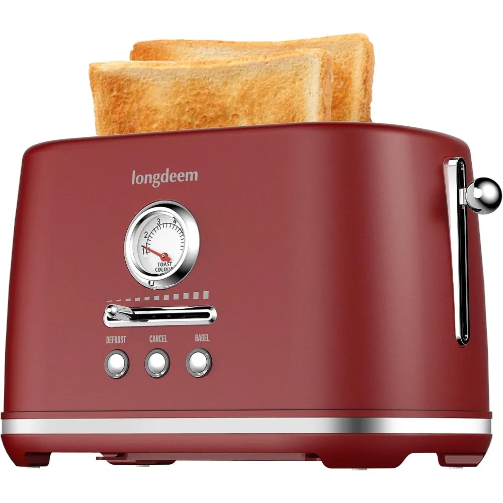 2 Slice Toaster,Wide Slots,Auto Shut Off,6 Shade Dial. Perfect for Bread,Bagels,Waffles,Lift Look and Frozen Options,Easy Clean