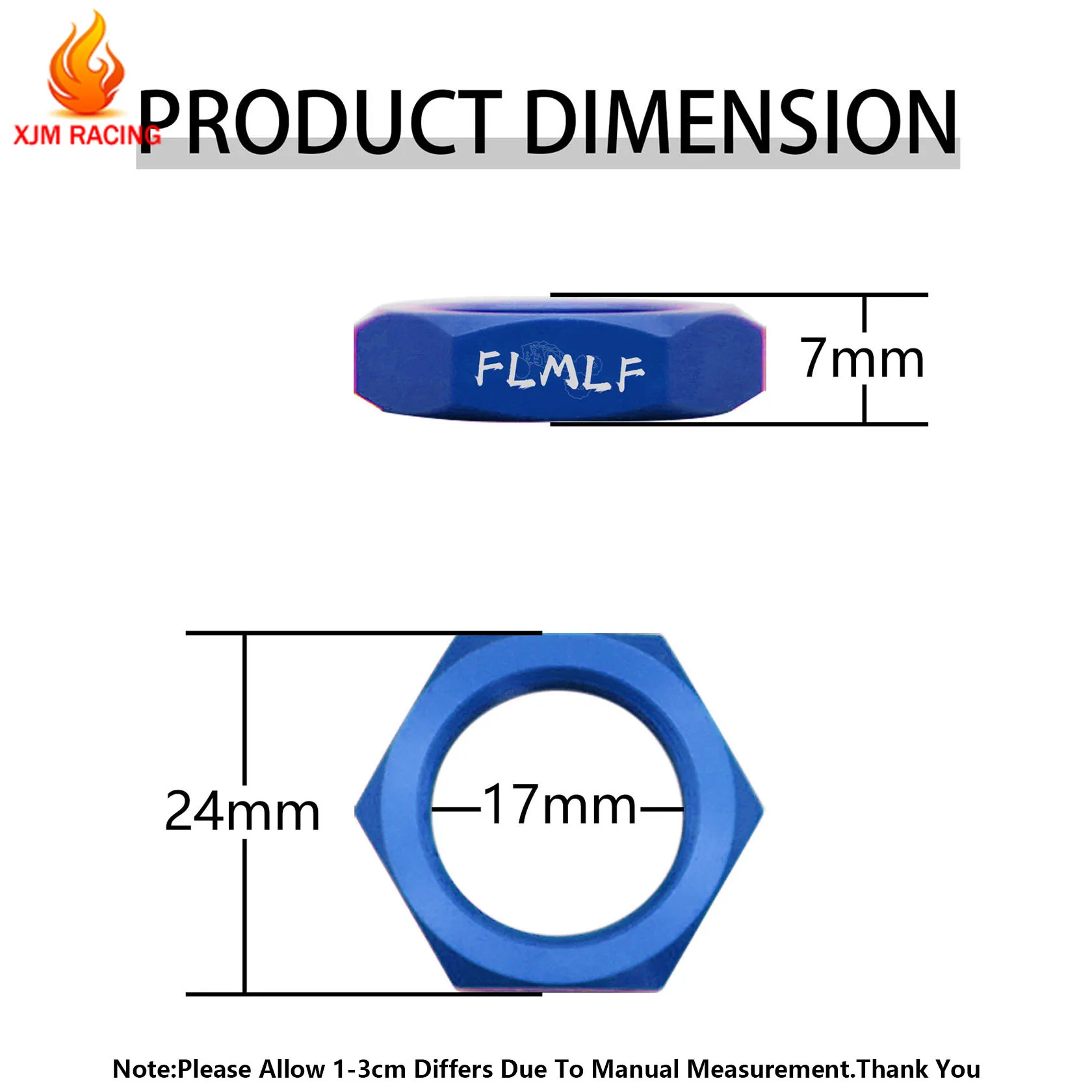 4PCS CNC โลหะล้อยางด้านหน้าด้านหลัง Nut สำหรับ1/5 HPI ROFUN BAHA King มอเตอร์ ROVAN BAJA 5B 5T 5SC รถบรรทุก Mobil Rc Racing อะไหล่ของเล่น