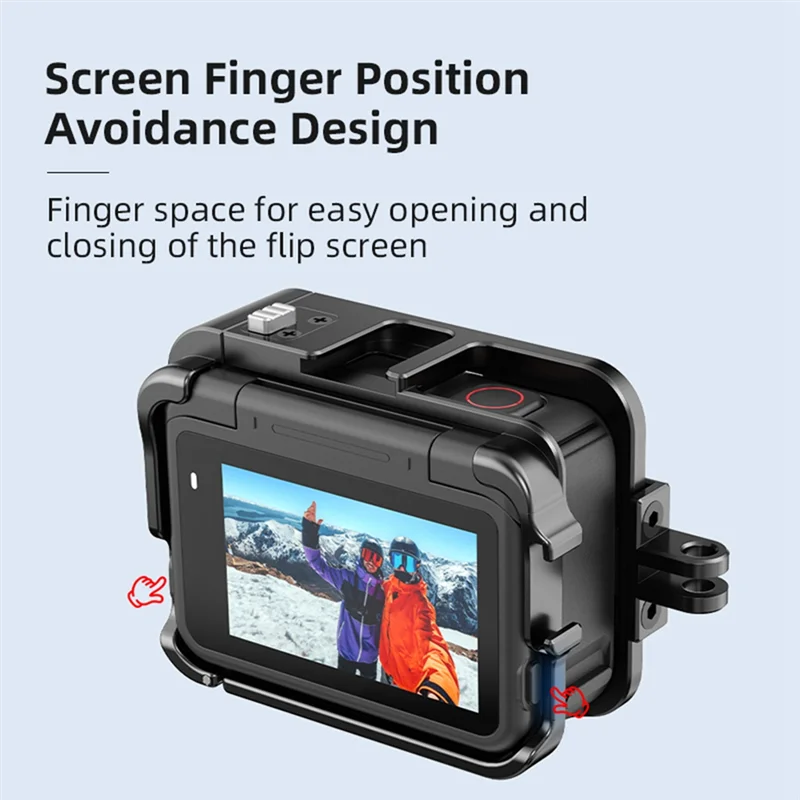 Металлическая клетка для Insta360 Ace, металлический каркас, защитный чехол, детали для камеры, аксессуары, быстросъемное крепление