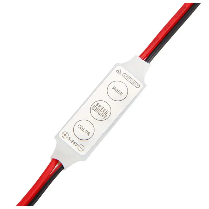 Módulo de Control con cable de 5x12V, con Flash estroboscópico para coche o Hogar, tira/bombillas LED