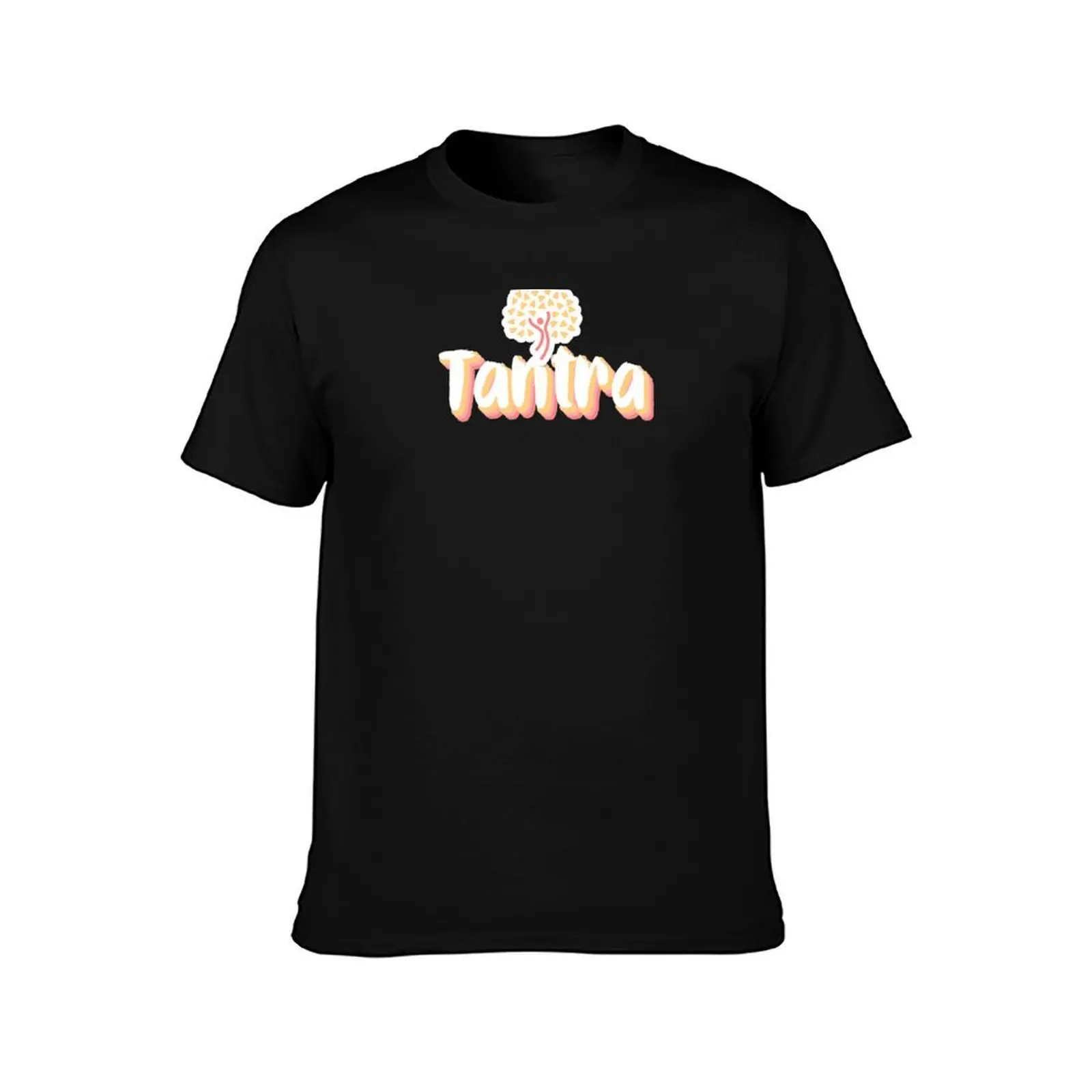 Tantra T-Shirt, Summer Casual Cotton Tee, Oversized Streetwear Tops, Vintage Graphic Print, Loose Fit Short Sleeve, 100% Cotton