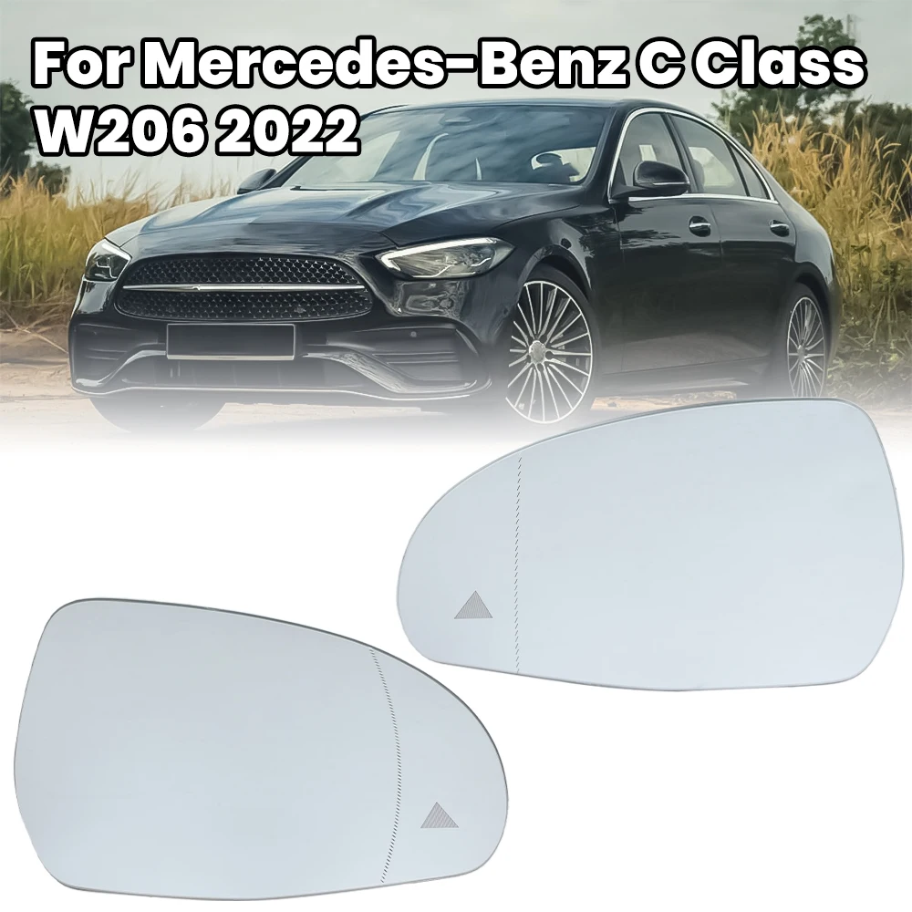 

Door Wing Side Mirrors Glass For Mercedes-Benz C Class W206 GLC W254 2022 2023 2024 rear Mirror Glass Heated Blind Spot Parts