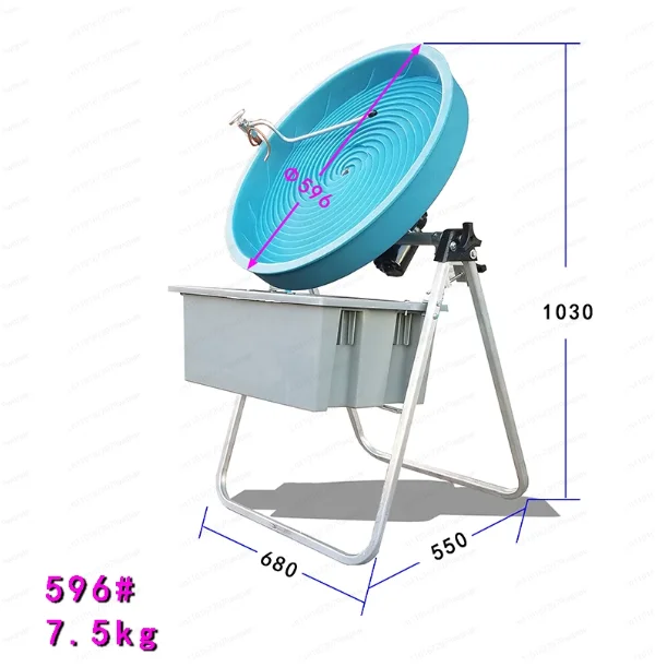 Archimedes inclined spiral vortex rotating disc, cochlear flow gold panning mixing cylinder washing and dressing machine